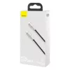 Baseus Cafule Series Metal USB-C to Lightning kabelis PD 20W 1m Juodas