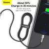 Baseus Cafule Series Metal USB-C to Lightning kabelis PD 20W 1m Juodas