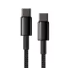 Baseus Cafule Series Metal USB-C į USB-C laidas 1m 100W Juodas