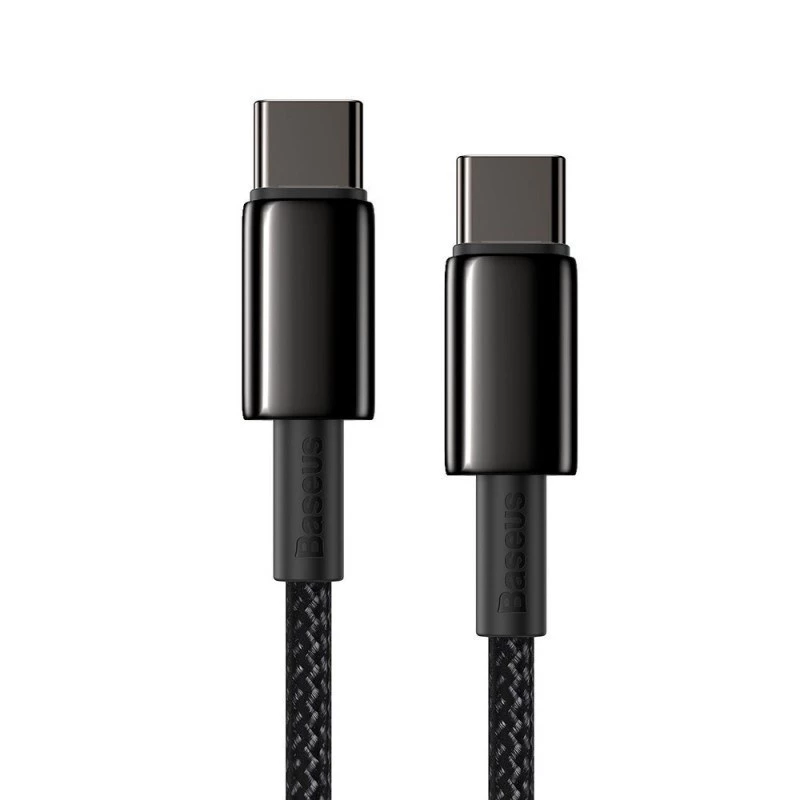 Baseus Cafule Series Metal USB-C į USB-C laidas 1m 100W Juodas