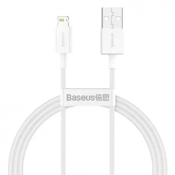 Baseus Cafule Series USB-A to Lightning kabelis 2m Baltas CALYS-C02