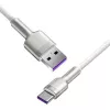 Baseus Cafule USB-A – USB-C laidas, 66W, 1m, baltas