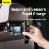 Baseus automobilinis laikiklis belaidžiu įkrovikliu galinėms sėdynėms 15W juodas (WXHZ-01)