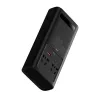 Baseus automobilinis keitiklis IGBT 300W/220V su dviem EU lizdais, USB-C PD, USB-A QC, akumuliatoriaus spaustukais ir cigarečių degiklio laidu, juodas (CGNB010101)