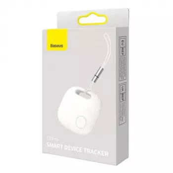 Baseus Home Intelligent T2 Pro raktų ir daiktų ieškiklis su raktų pakabuku, Bluetooth 5.0, baltas (FMTP000002)