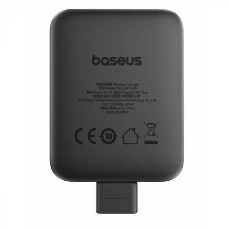 Baseus MagPro belaidis indukcinis įkroviklis, skirtas Apple Watch, 2,5W, juodas