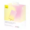 Baseus Popsicle 5200mAh 20W Power Bank su integruotu Lightning laidu ir baltu Baseus Simple USB-C į USB-C 60W 30cm laidu - Geltona-Rožinė