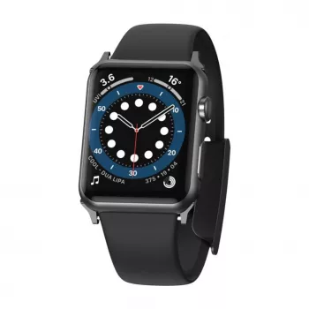 Baseus Slip-Thru dirželis apyrankei, skirtas Apple Watch 3/4/5/6/SE 38mm/40mm, juodas (LBWSE-01)