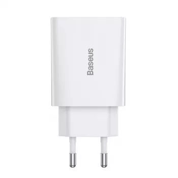 Baseus Speed Mini Quick Charger, USB-C, PD, 3A, 20W (Balta)