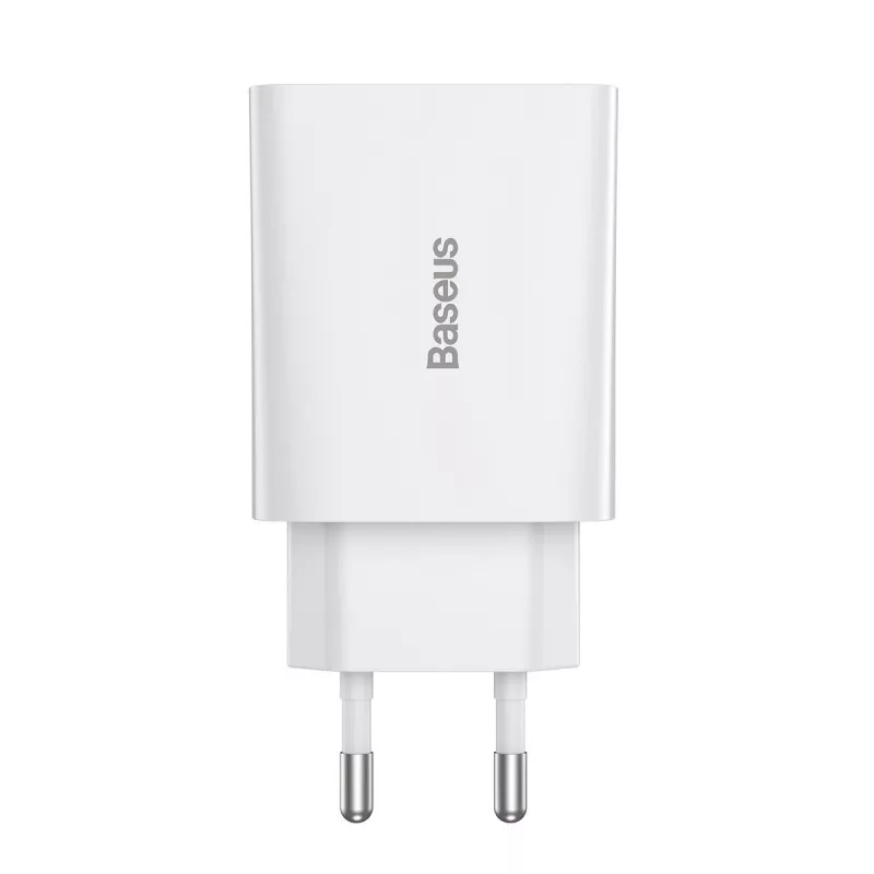 Baseus Speed Mini Quick Charger, USB-C, PD, 3A, 20W (Balta)
