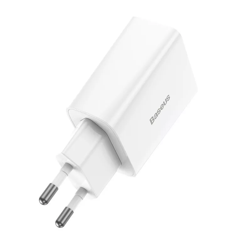 Baseus Speed Mini Quick Charger, USB-C, PD, 3A, 20W (Balta)