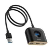 Baseus Square Round USB Adapter USB 3.0 / 3x USB 2.0 / 1m