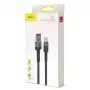 Baseus Type-C Cafule SuperCharge 40W PD 3.0 QC 3.0 1m Gray/Black USB-C to USB-C laidas (CATKLF-PG1)