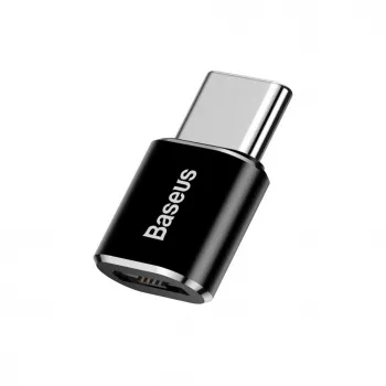Baseus USB 2.0 Type-C į Micro USB OTG adapteris (Juodas)