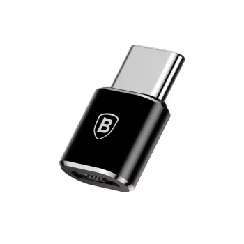 Baseus USB 2.0 Type-C į Micro USB OTG adapteris (Juodas)