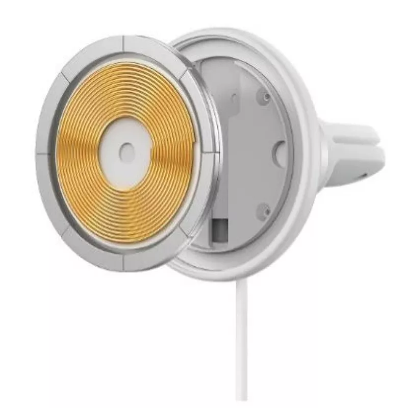 Baseus Belaidis Automobilinis Kroviklis su MagSafe 15W Laikikliu Oro Vėdinimo Angai + USB Type C 25W Baltas