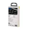 Baseus WXQY-01 Bluetooth 5.0 automobilinis AUX imtuvas su Micro USB įkrovimu – 10 m veikimo atstumas, 145 mAh, juodos spalvos