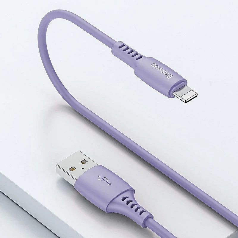 Baseus Yiven Laidas USB-A į Lightning 2.4A 1,8m Mėlyna Violetinė