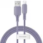 Baseus Yiven Laidas USB-A į Lightning 2.4A 1,8m Mėlyna Violetinė