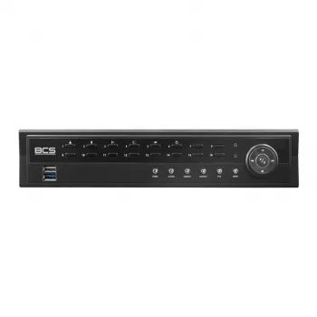 BCS 16 kanalų IP vaizdo registratorius BCS-U-NVR1602-A-4K-8P su 6TB kietuoju disku
