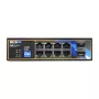 BCS BCS-B-ISP08G-2SFP pramoninis nevaldomas jungiklis, 8 prievadai Gigabit + 2 SFP, DIN bėgelis