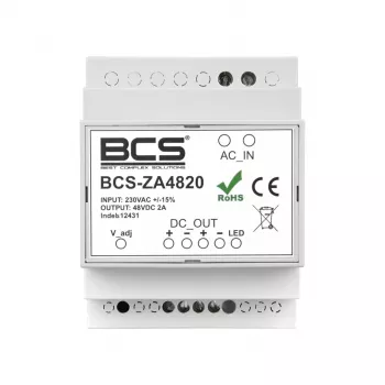 BCS BCS-ZA4820 48V 20A 960W perjungiamasis maitinimo šaltinis