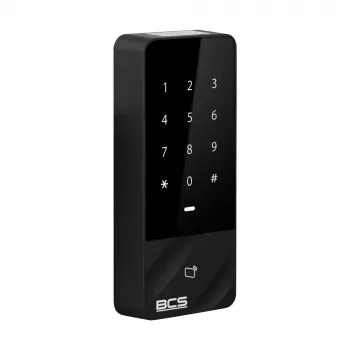 BCS-L-CKA-M1Z(2) autonominis durų skaitytuvas su lietimui jautria klaviatūra, MIFARE 13,56MHz, IP65