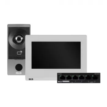 BCS-P-VIS02 7 colių Android PoE jutiklinio ekrano vidaus monitorius su SIP domofonu, Wi-Fi, 6 aliarmo įėjimais, RS485