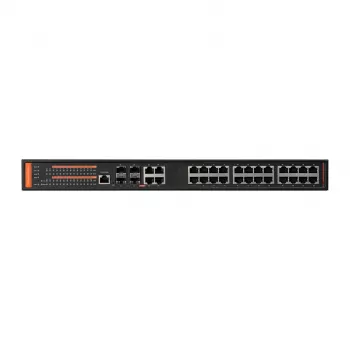 BCS SP24G04G-4SFP-M valdomas 2 sluoksnio Gigabit Ethernet komutatorius su 24 RJ45 ir 4 SFP prievadais
