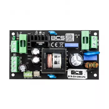 BCS-ZA1206/UPS 12V 6A 72W AC/DC maitinimo blokas su baterijos atsarginiu maitinimu (UPS)