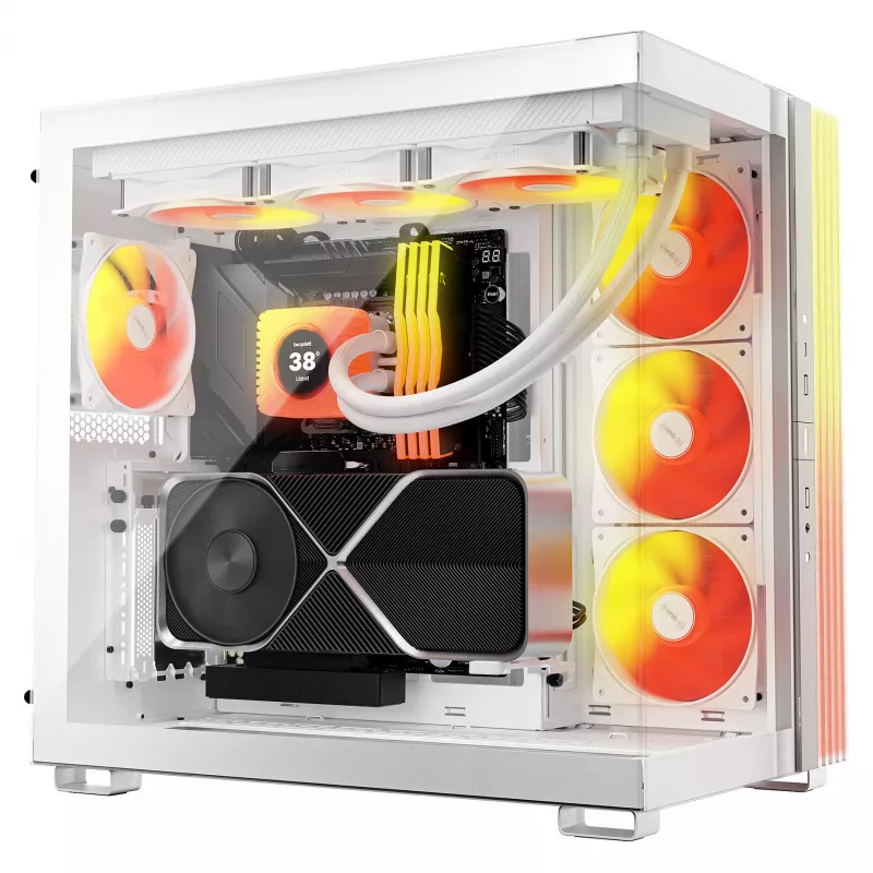 be quiet! Light Loop IO LCD 360 mm White – skysčio aušinimas su LCD ekranu