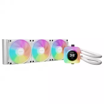 be quiet! Light Loop IO LCD 360 mm White – skysčio aušinimas su LCD ekranu