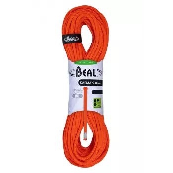 BEAL Rope Feed 9.8 mm 50 m Solid Orange Single Dynamic Rope