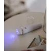 Beautifly Glossy Acne Young veido valymo šepetėlis su mėlyna LED šviesos terapija ir šildymo funkcija, rožinis auksas/rožinė
