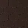 BEAVER Roof Shingle Brown 1 Pak. = 3,85 m² (24 gontai, po 0,16 m²) – Bituminė bebrų uodegos forma, armuota stiklo pluoštu, keraminės granulės, atspari UV ir orams