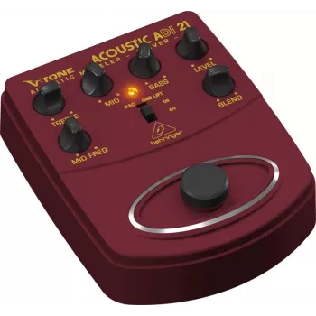 Behringer ADI21 akustinės gitaros preampas / DI dėžutė su 3 juostų ekvalaizeriu ir atsako valdymu