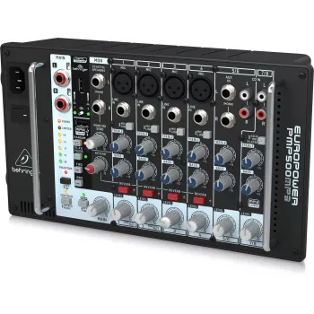 Behringer PMP500MP3 500W 8 kanalų stiprintuvo sumaišytuvas su MP3 grotuvu ir KLARK TEKNIK FX