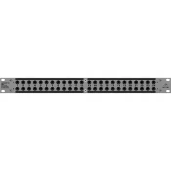 Behringer PX3000 48 taškų 1/4 inch TRS Patch Panel, 1U rack, 3 režimų perjungimas