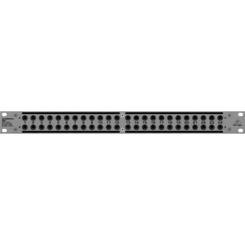 Behringer PX3000 48 taškų 1/4 inch TRS Patch Panel, 1U rack, 3 režimų perjungimas