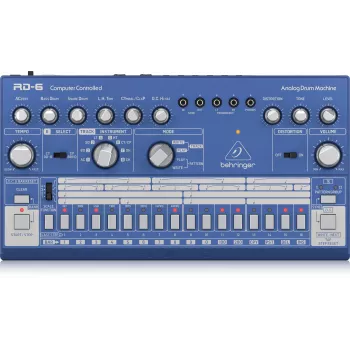 Behringer RD-6-BU analoginė ritmo ir būgnų mašina, mėlyna