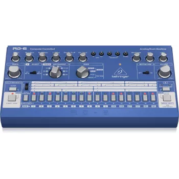 Behringer RD-6-BU analoginė ritmo ir būgnų mašina, mėlyna