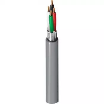 Belden Security & Sound, #22-4c BC, Ekranuotas daugialaidis kabelis, 4 laidininkai, 22 AWG, vario, CMR, 300V, pilkas PVC apvalkalas