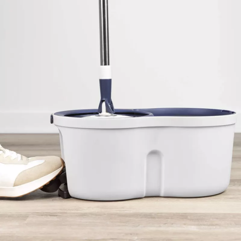 Beldray Spin Mop & Refill Head - Grey/Blue