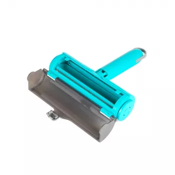Beldray LA00000016TQEU7 Lint Roller Brush - daugkartinis savaime išsivalantis dvipusis audinių šepetys drabužiams, apmušalams, gyvūnų plaukams - pilka/balta