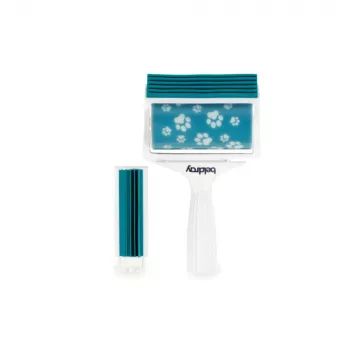 Beldray LA00000018UFFEU7 Anti-bac Gel Lint Roller Set – daugkartinis silikoninis pūkų ir plaukų valiklis drabužiams, baldams ir gyvūnų plaukams – mėlyna/pilka