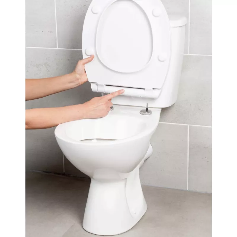 Beldray LA00000201WPEU7 Anti-bac Ultra-Slim Unitazinis Sėdynė, Balta