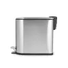 Beldray LA036683SSPEU7 Slimline D-Shaped Pedal Bin 5-Litre, Silver