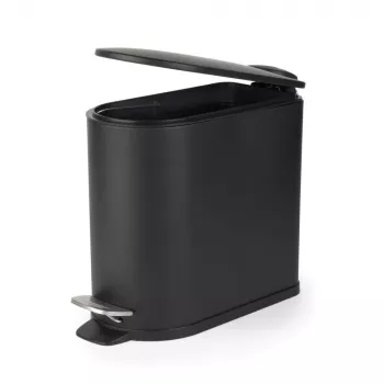 Beldray LA036690BLKPEU7 Slimline D formos pedalinis šiukšlių kibiras, 5 litrai, juodas