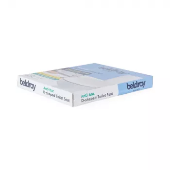 Beldray LA072771PEU7 Anti-bac D formos tualeto dangtis, baltas
