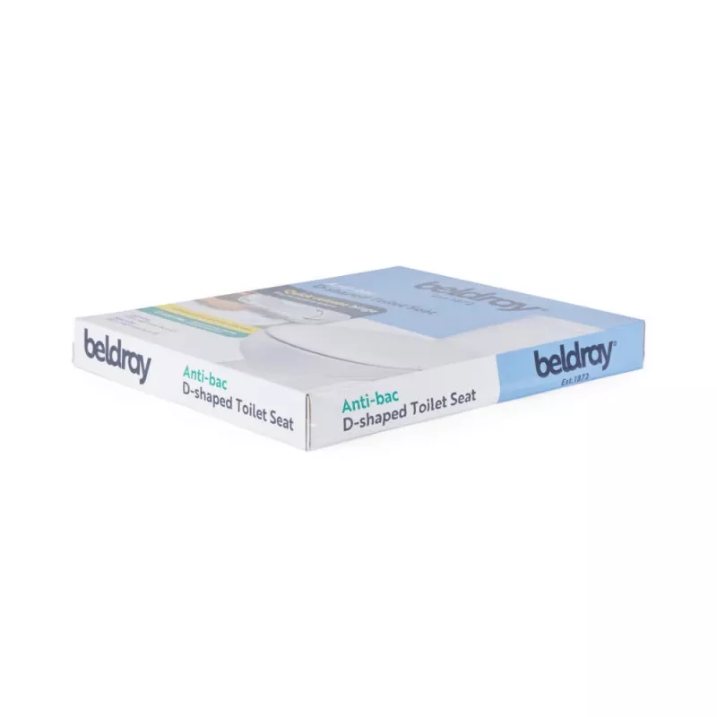 Beldray LA072771PEU7 Anti-bac D formos tualeto dangtis, baltas